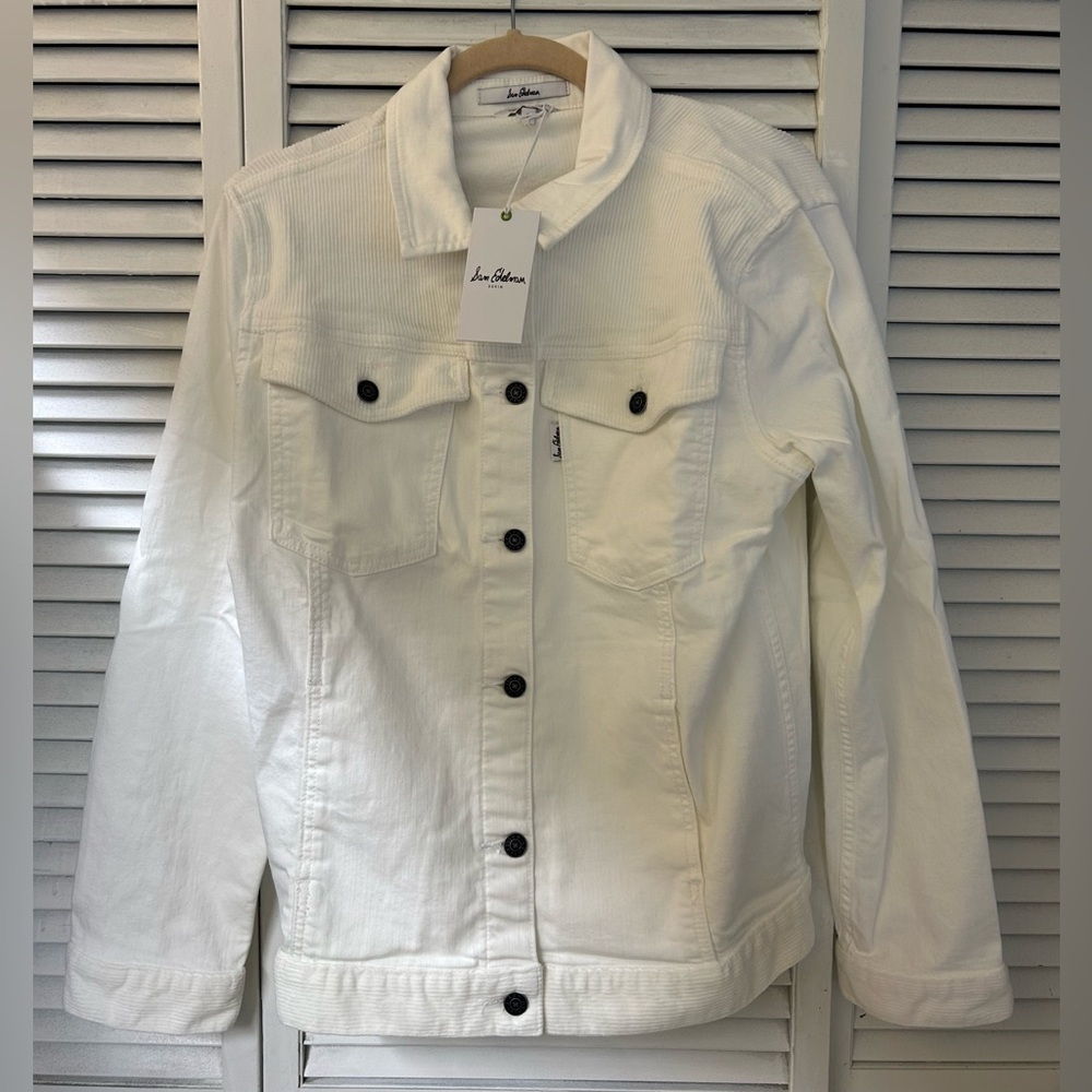 Sam Edelman Ixora White Jean‎ Jacket Size Large